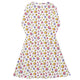 Nerdy Board Game Objects Meeples White Long Sleeve Midi Dress