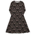 Episodic Thistle Home Black White Long Sleeve Midi Dress 1
