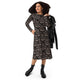 Nerdy Episodic Thistle Home Black White Long Sleeve Midi Dress
