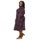 Nerdy Tentacles of Cthulhu Long Sleeve Midi Dress