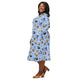 Nerdy DnD Classes Rubber Ducks Long Sleeve Midi Dress
