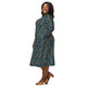 Nerdy Dnd Adventure Long Sleeve Midi Dress