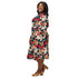 Modern Koi Long Sleeve Midi Dress 2