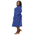 Psychedelic Mushrooms Long Sleeve Midi Dress 2
