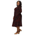 Red Dragon Scales Dnd Long Sleeve Midi Dress 2