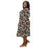Mondrian Cat Library Long Sleeve Midi Dress 2