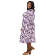 Nerdy Dnd Purple Dragons Long Sleeve Midi Dress