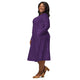 Nerdy Dnd Warlock Class Long Sleeve Midi Dress