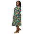 Tropical Fruit Dice Dnd Long Sleeve Midi Dress 2