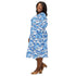 Surfer Bunnies Anime Long Sleeve Midi Dress 2