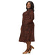 Nerdy Human Anatomy Dark Long Sleeve Midi Dress