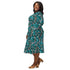 Mahjong Tiles Pond Anime Long Sleeve Midi Dress 2