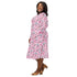 Anime Gamer Items Pink Long Sleeve Midi Dress 2
