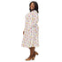 Board Game Objects Meeples White Long Sleeve Midi Dress 2