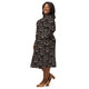 Nerdy Episodic Thistle Home Black White Long Sleeve Midi Dress