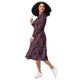 Nerdy Tentacles of Cthulhu Long Sleeve Midi Dress