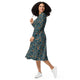 Nerdy Dnd Adventure Long Sleeve Midi Dress