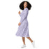 Lilac Anime Bunnies Long Sleeve Midi Dress 3