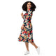 Nerdy Modern Koi Long Sleeve Midi Dress