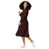 Red Dragon Scales Dnd Long Sleeve Midi Dress 3