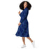 Space RPG Dice Blue Dnd Long Sleeve Midi Dress 3
