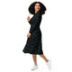 Nerdy Floppy Disk Long Sleeve Midi Dress