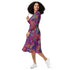 Science Marine Biology Rainbow Coral Long Sleeve Midi Dress 3