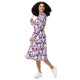 Nerdy Dnd Purple Dragons Long Sleeve Midi Dress