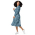 Tropical Dragons Long Sleeve Midi Dress 3