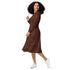 Human Anatomy Dark Long Sleeve Midi Dress 3