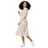 Board Game Objects Meeples White Long Sleeve Midi Dress 3