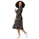 Nerdy Episodic Thistle Home Black White Long Sleeve Midi Dress