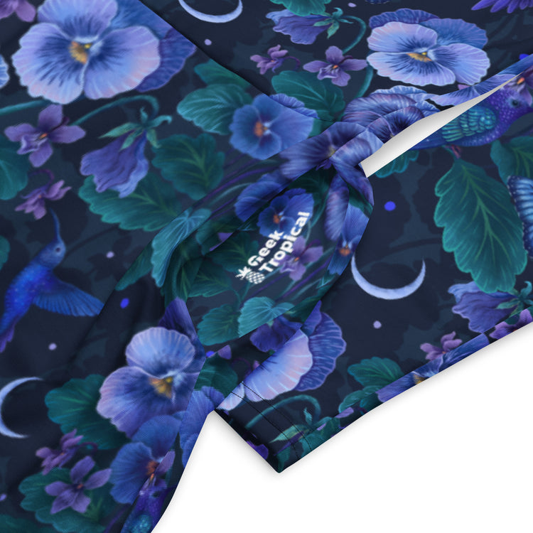 Nerdy Episodic Violet Purple Night Long Sleeve Midi Dress