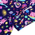 Astronaut Pixels Outer Space Purple Blue Long Sleeve Midi Dress 7