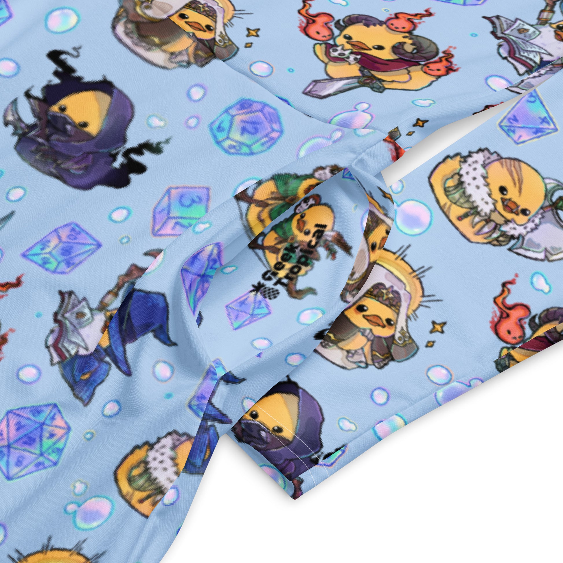 DnD Classes Rubber Ducks Long Sleeve Midi Dress 8