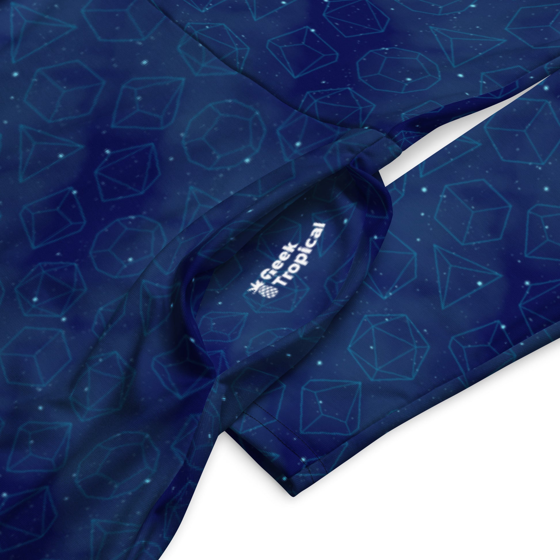 Space RPG Dice Blue Dnd Long Sleeve Midi Dress 7
