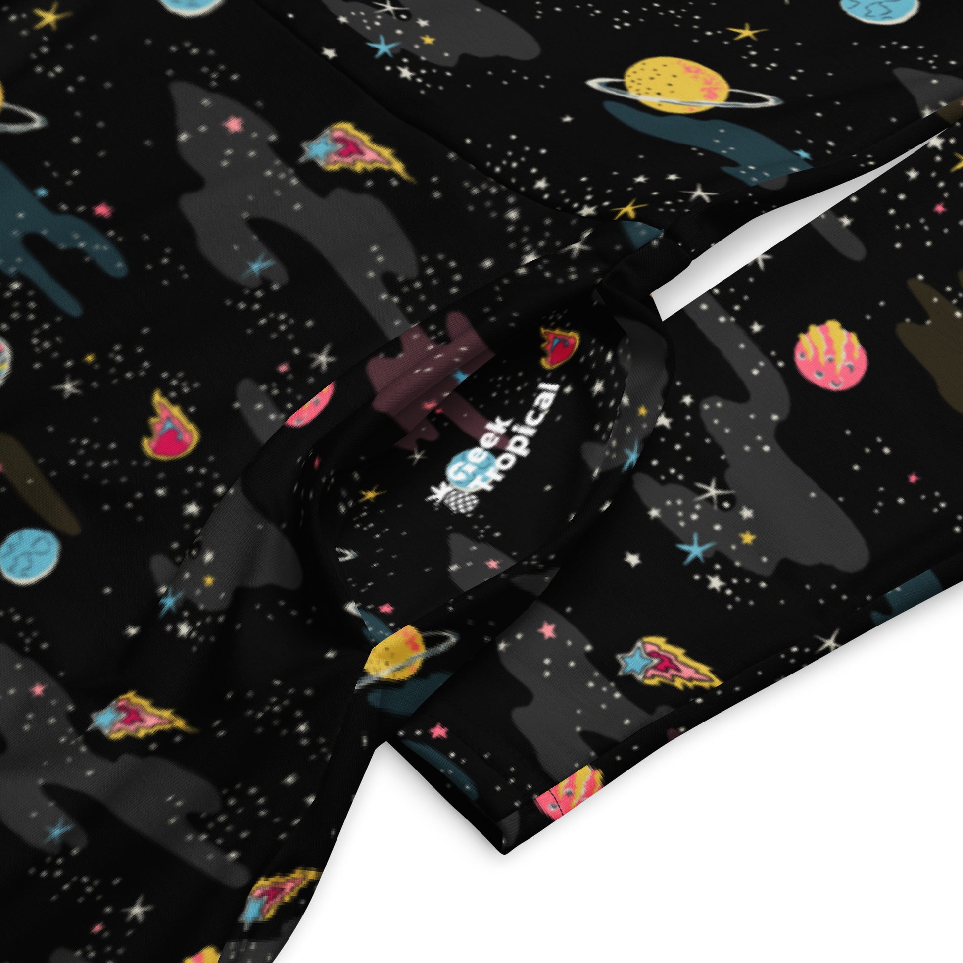 A Starry Galaxy Outer Space Long Sleeve Midi Dress 7