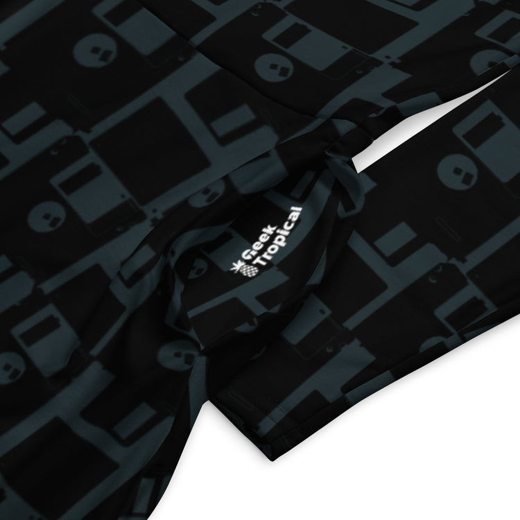 Nerdy Floppy Disk Long Sleeve Midi Dress