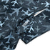 Airplanes Blue Camouflage Blue Long Sleeve Midi Dress 7