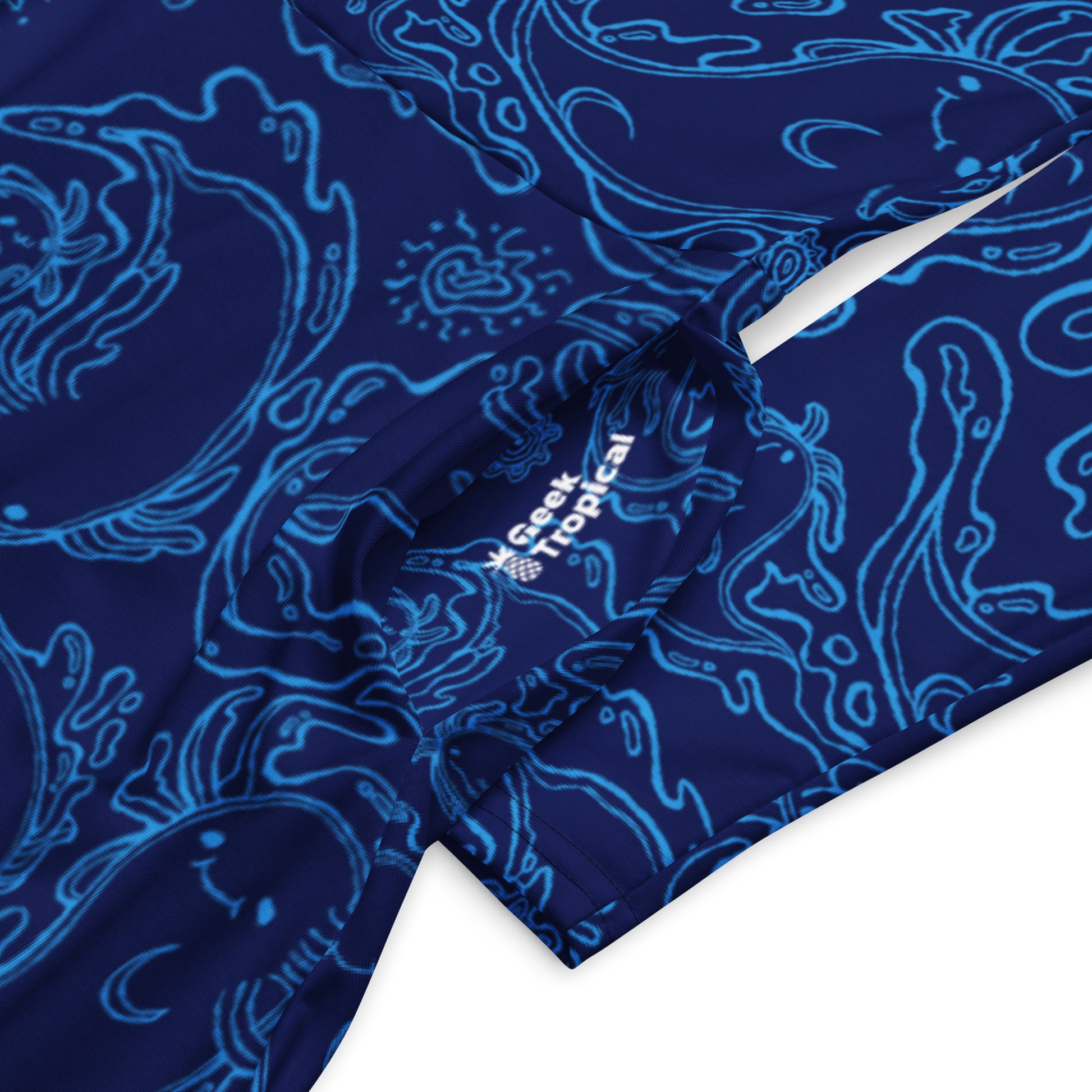 Axolotl Waterbending Salamanders Long Sleeve Midi Dress 7