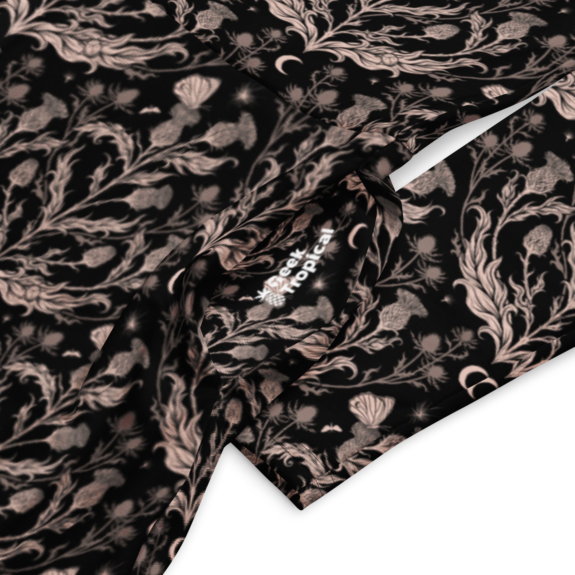 Episodic Thistle Home Black White Long Sleeve Midi Dress 7