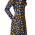 Dinosaur Chicken Nuggets Blue Long Sleeve Midi Dress 5