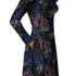 Floral Purple Night Long Sleeve Midi Dress 5
