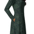 Tropical Dnd Dice Long Sleeve Midi Dress 5