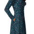 Controller Gamepad Icons Teal Video Game Long Sleeve Midi Dress 5