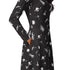 Space Mission Black Outer Space Long Sleeve Midi Dress 5