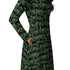 Cats in the Leaves Long Sleeve Midi Dress 5