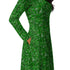 Mad Science Lab Green Long Sleeve Midi Dress 5