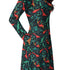 Tropical Dinosaur Green Aloha Long Sleeve Midi Dress 5