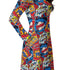 Pop Art Comic Book Red Long Sleeve Midi Dress 5